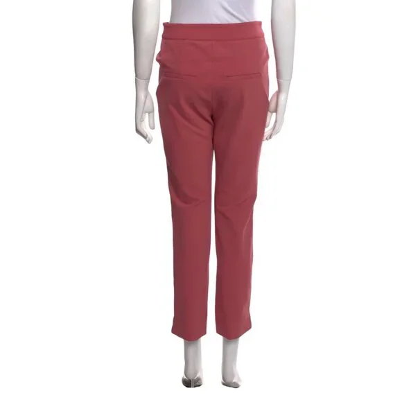 Veronica Beard Pink Straight Leg Ankle Crop Pants Size M